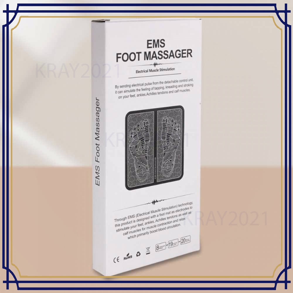 Pemijat Kaki Elektrik Pulse EMS Muscle Mat Massager -HL461