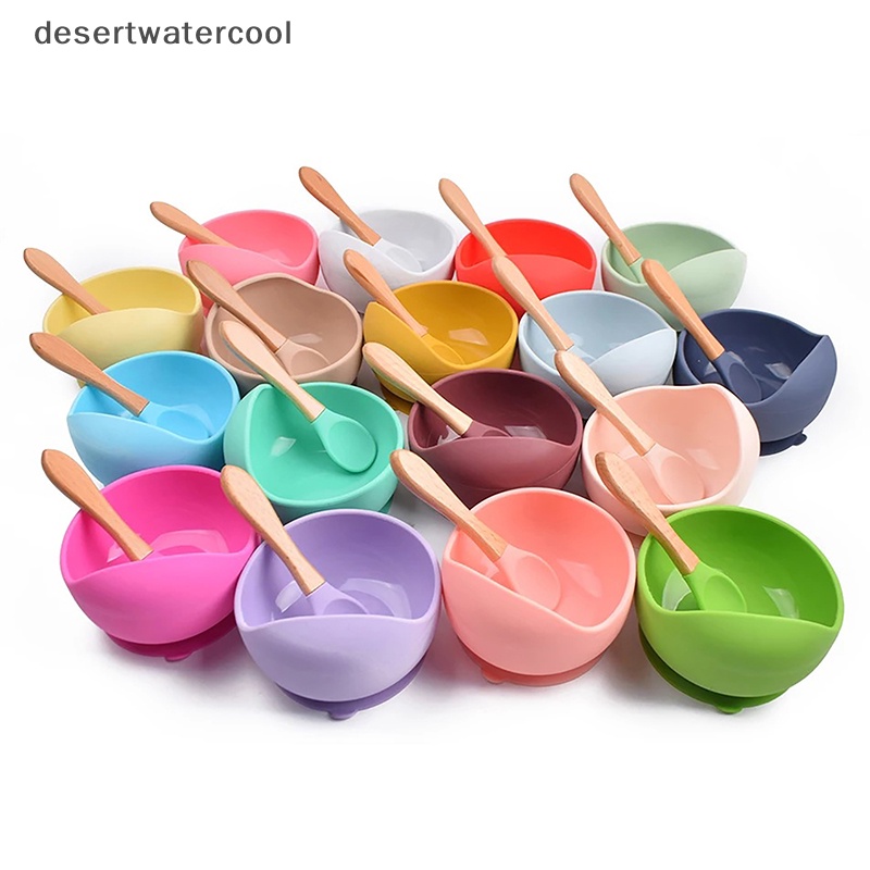 Deid Mangkuk Makan Silikon Bayi Tahan Air Piring Makan Balita Training Tableware Martijn