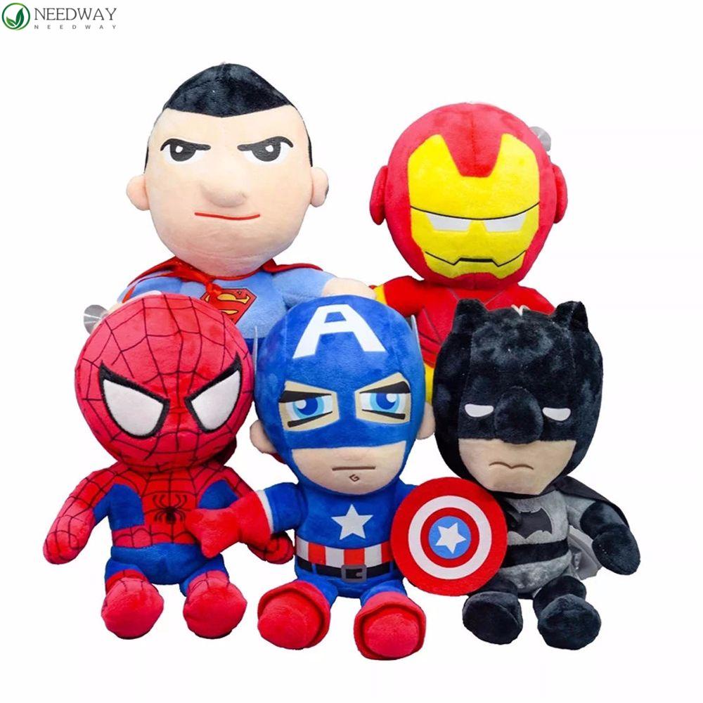 Needway Marvel Avengers Boneka Lembut PP cutton Iron Man Mainan Anak Batman Anak Hadiah Mainan Mewah