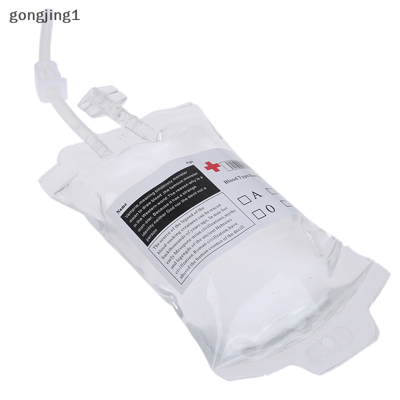 Ggg 350ml PVC Reusable Blood Energy Drink Bag Kantong Vampir Halloween Props ID