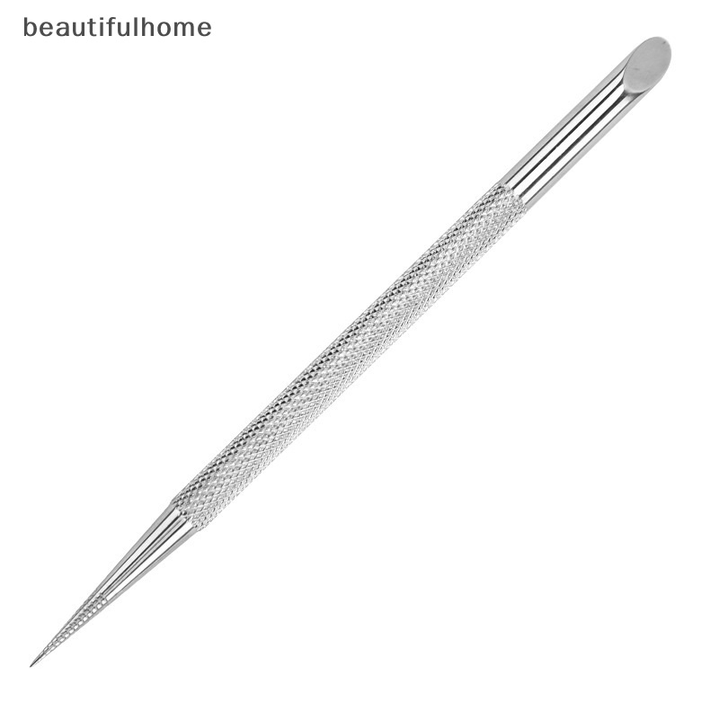 {beautifulhome} Double Ended Nail Pusher Cuticle Remover Manicure Pedicure Alat Baja Kecantikan.