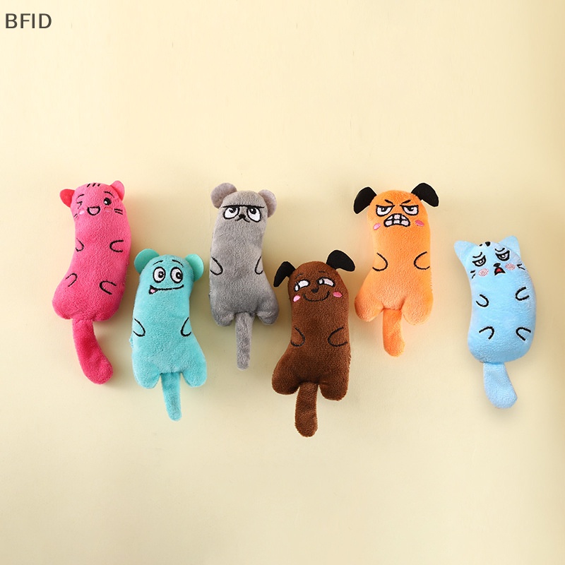 [BFID] Mainan Kucing Lucu Lucu Interaktif Plush Cat Toy Teeth Gerinda Catnip Rattle Paper Toys Kitten Mengunyah Mouse Toy Aksesoris Hewan Peliharaan [ID]