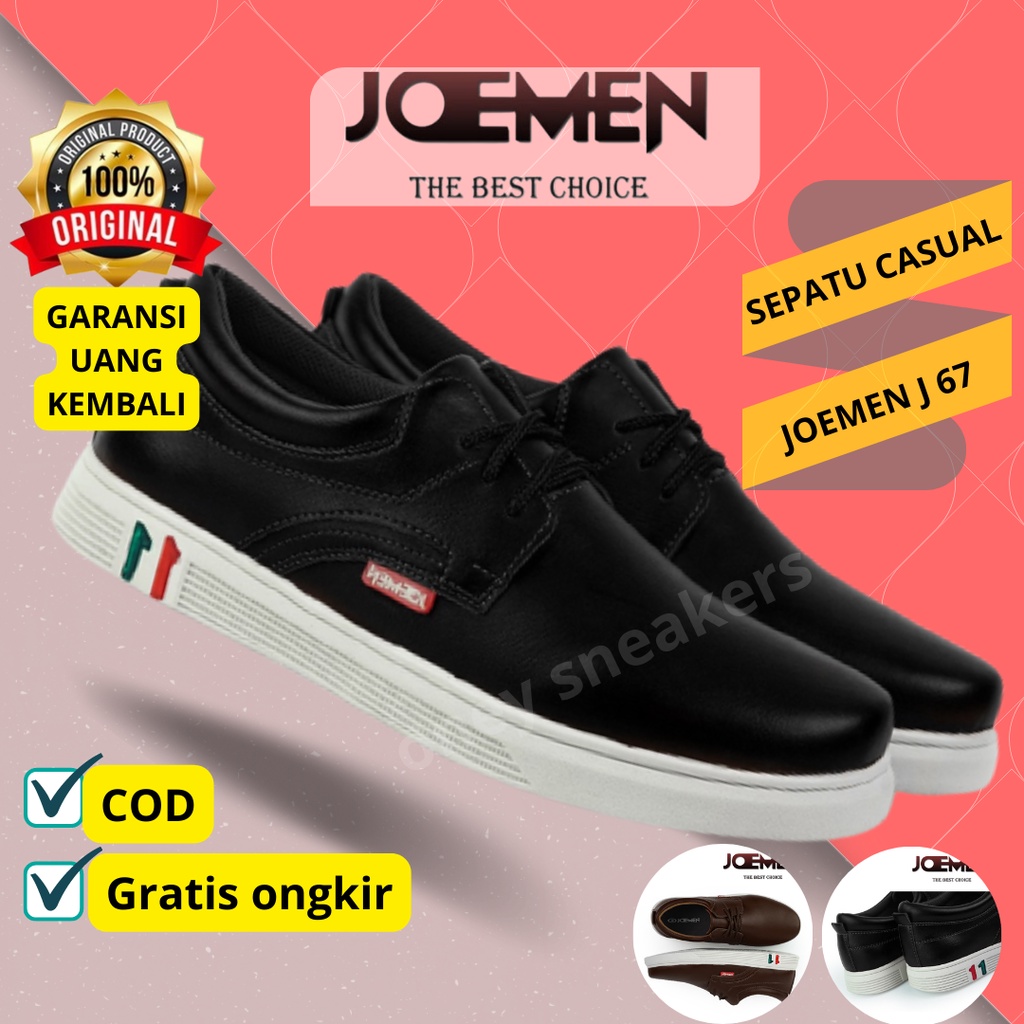 Sepatu Kulit Pria J 67 Original 100% Branded Sepatu  Pria Casual Kulit Kerja Kantor Santai Pesta Fas