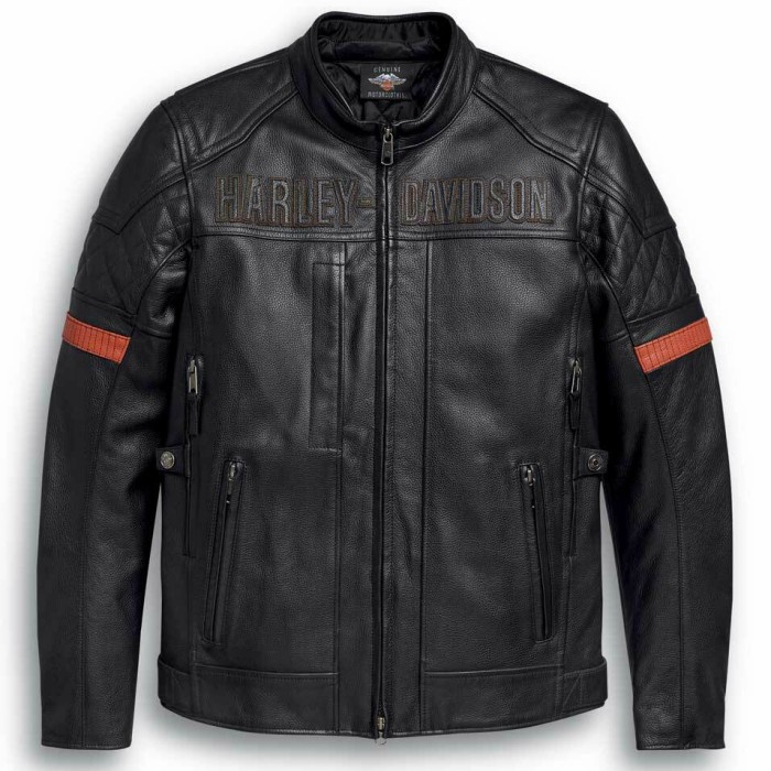 jaket kulit pria kualitas lembut dan halus jaket kulit asli Harley Davidson jaket kulit motor pria o