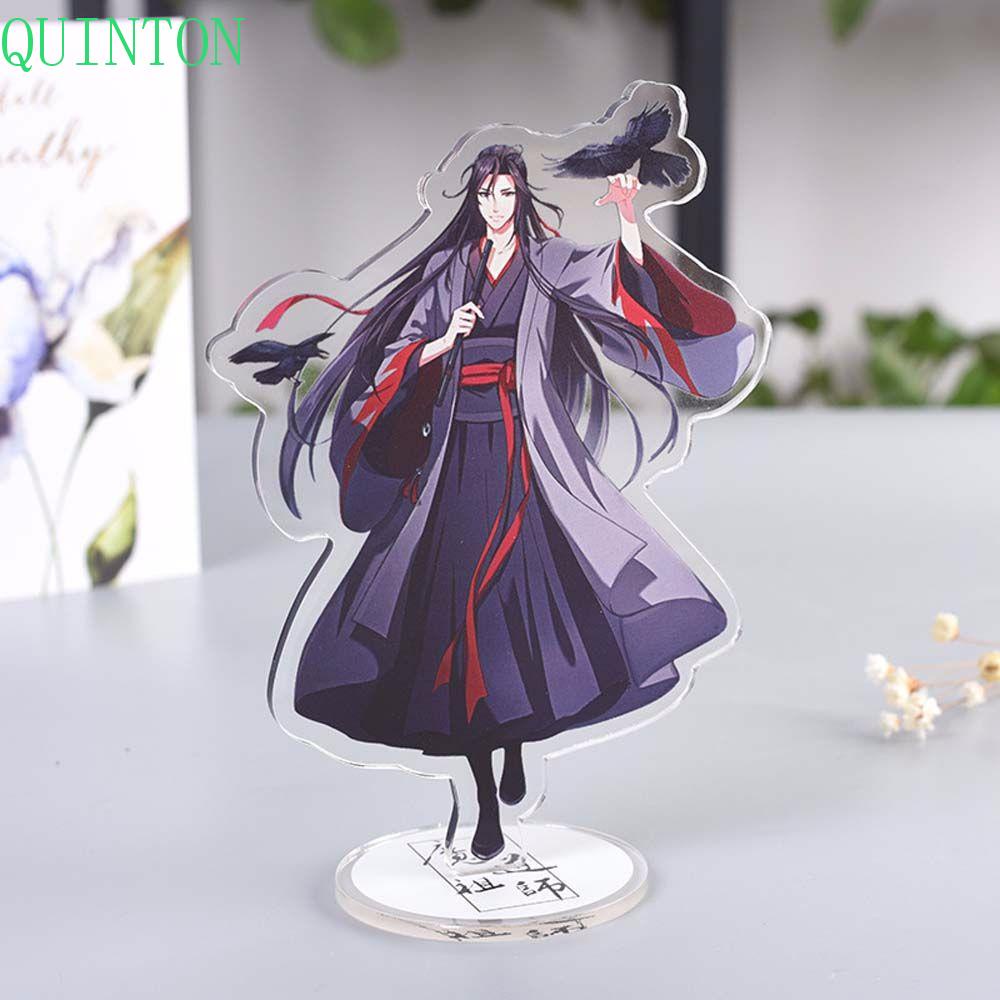 Quinton Mo Dao Zu Shi Kartun Anime Fashion Dekorasi Mainan Koleksi Model Wei Wuxian Desktop Standing Card Lan WangJi Figure Model Plat