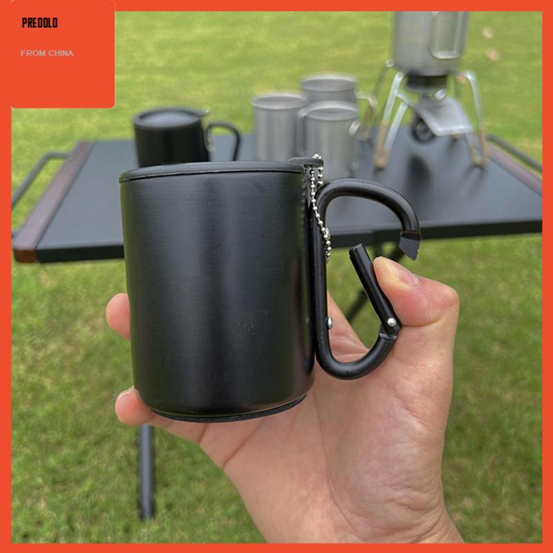 [Predolo] Mug Camping Dengan Tutup Dan Gagang Mug Kopi Untuk Pantai Indoor Dan Outdoor Rumah