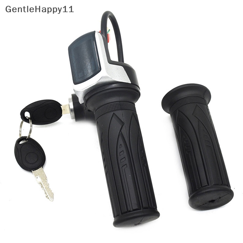 Gentlehappy Throttle Sepeda Listrik Akselerator 36V48V Untuk E-bike/ Stang Throttle Aksesori Skuter Listrik Dengan Display LED id