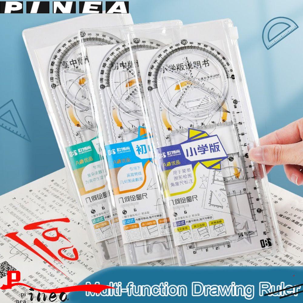 Penggaris Nanas Siswa Gambar Geometris Putar Baru Alat Tulis Kreatif Penguasa Fungsi Matematika