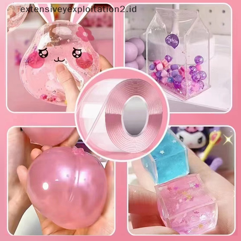 {NEW} Bubble Blowing Double Sided Tape Blowable Bubble Tape DIY Kerajinan Mainan Anak.