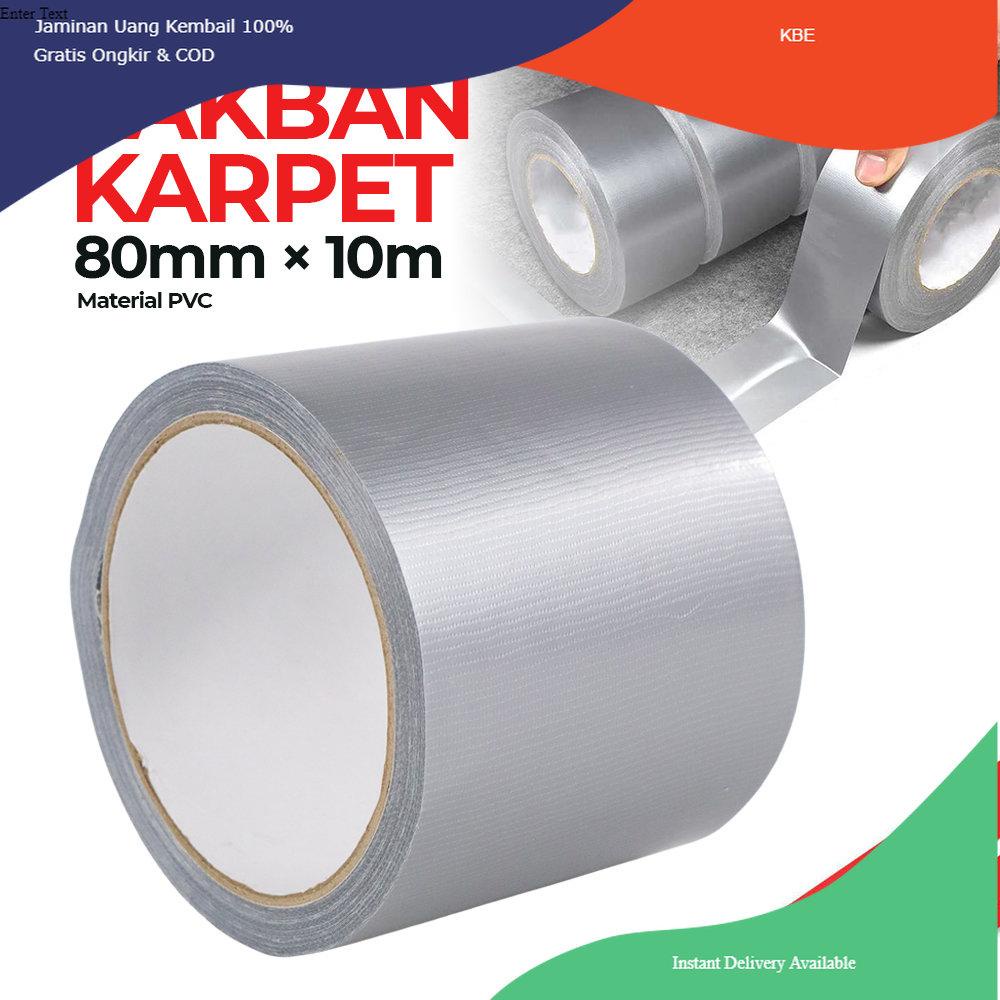 

Alat Perekat NiceLiving Lakban Karpet Super Sticky Cloth Floor Duct Tape 10 Meter 80 mm - NL20 - Silver