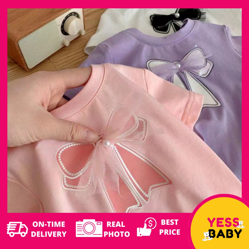 YESSBABY DRESS PITA T-shirt lengan pendek/Kaos anak perempuan Lucu/kaos pesta anak cewek usia 1-9 tahun