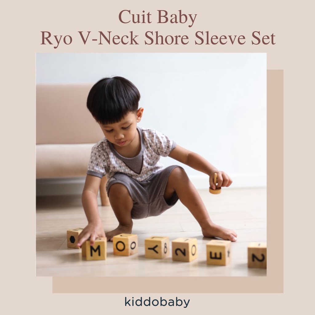 Cuit Baby Ryo V-Neck Shore Sleeve Set | Baju Anak