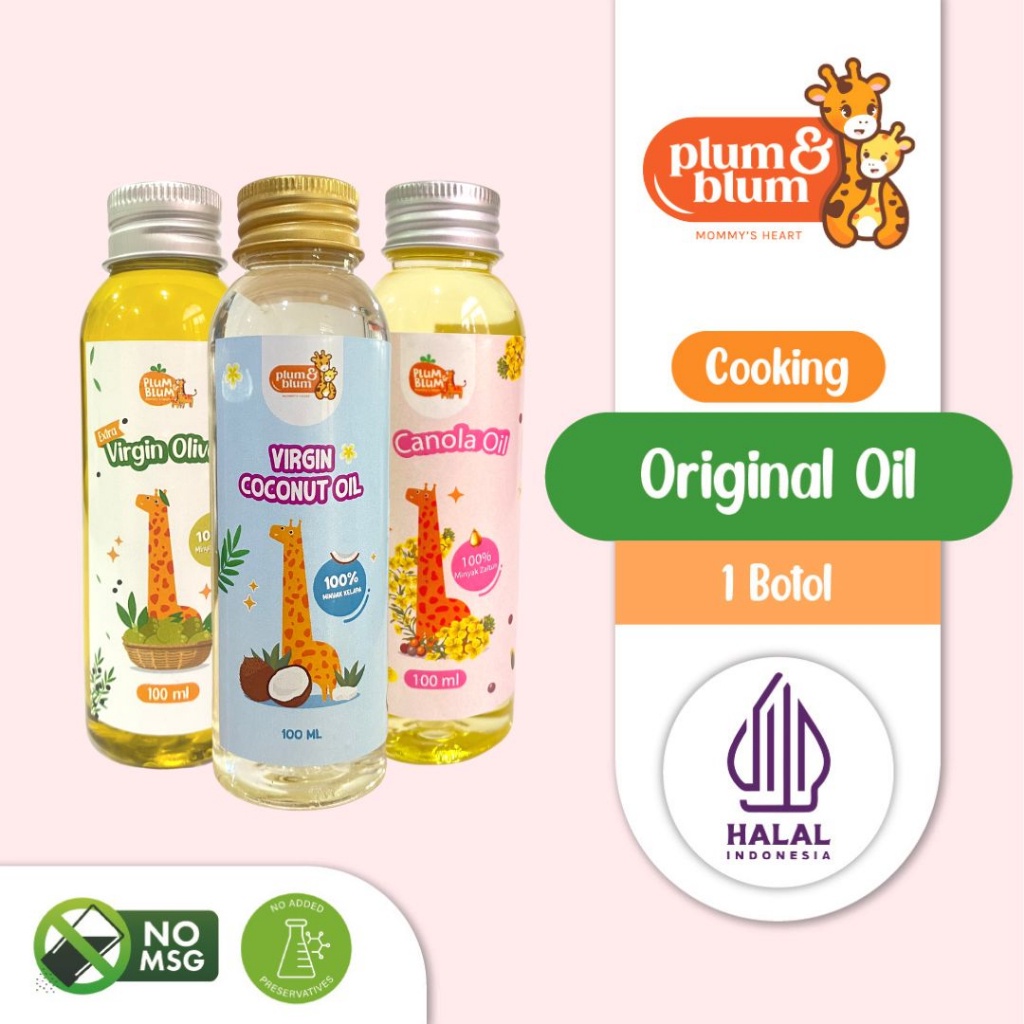 

PLUM & BLUM - Minyak Olive Oil Canola MPASI 100ml
