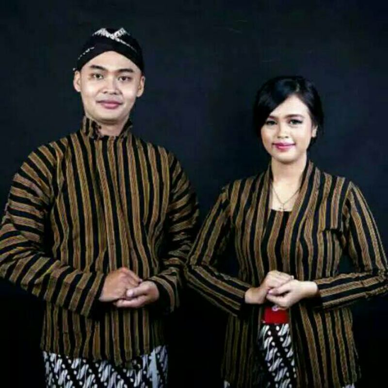 Kebaya dan Sorjan Surjan Lurik Couple // Sarimbit Surjan // Kebaya Lurik Wanita Lurik