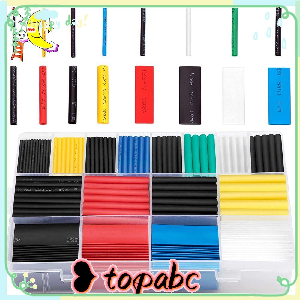 TOP 580pcs 2:1 Ratio Heat Shrink Tubing Protector IP68 Kawat Tahan Air Isolasi Shrinkage Tube