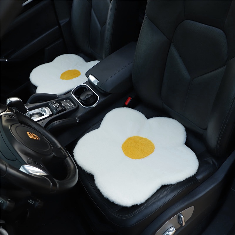 Car cute egg blossom cushion, Bantal Kursi Lucu Kreatif Mobil