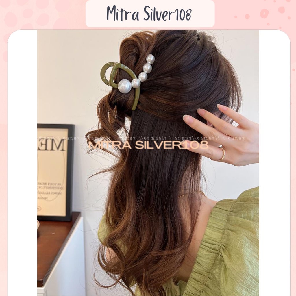 Jepit Rambut Jedai Mutiara Wanita Fashion Korea Aksesoris Jepitan Salon JPT 09