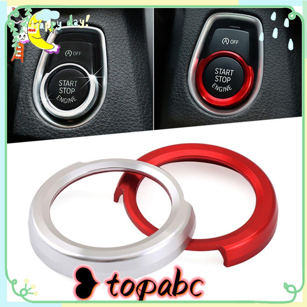 TOP 2pcs Penutup Saklar Pengapian Mobil Aksesoris Lingkaran Praktis Penutup Interior Mobil Untuk Untuk BMW Seri1/2/3 F20 F21 F30 X1 F48