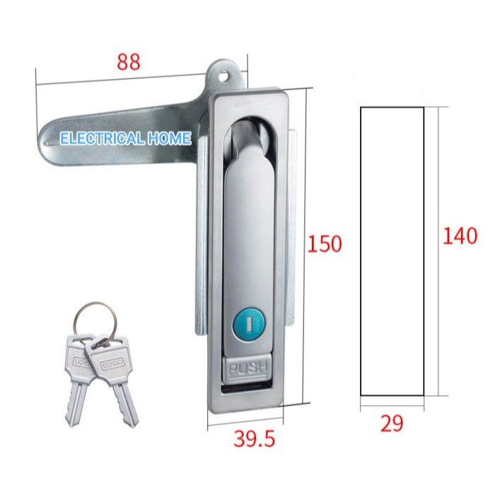 Kunci Box Panel MS-104C-1-D Doff (150mm)