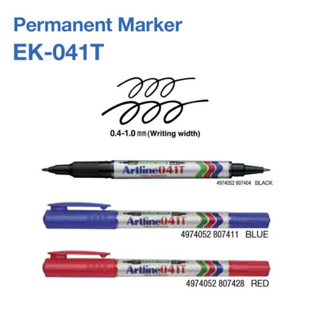 

GROSIR Spidol Permanen Marker Dual Tip Artline TWIN MARKER EK-041T 2