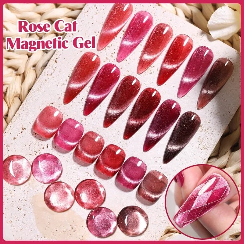 UR SUGAR Rose Cat Magnetic Gel Nail Polish 7ml UV Led Nail Art / Kutek / Cat Kuku