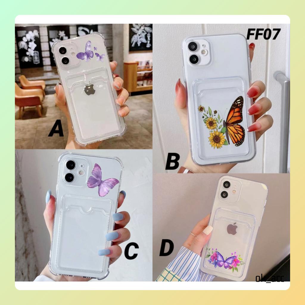 Casing Gambar FF07 Kupu for Xiaomi Redmi A1 A1+ 7A 8A 9 Prime 9A 9i 9C 9T 10 10A 10C 12C Note 8 9 10 11 12 5G Poco C40 F3 M3 M4 X3 NFC Pro