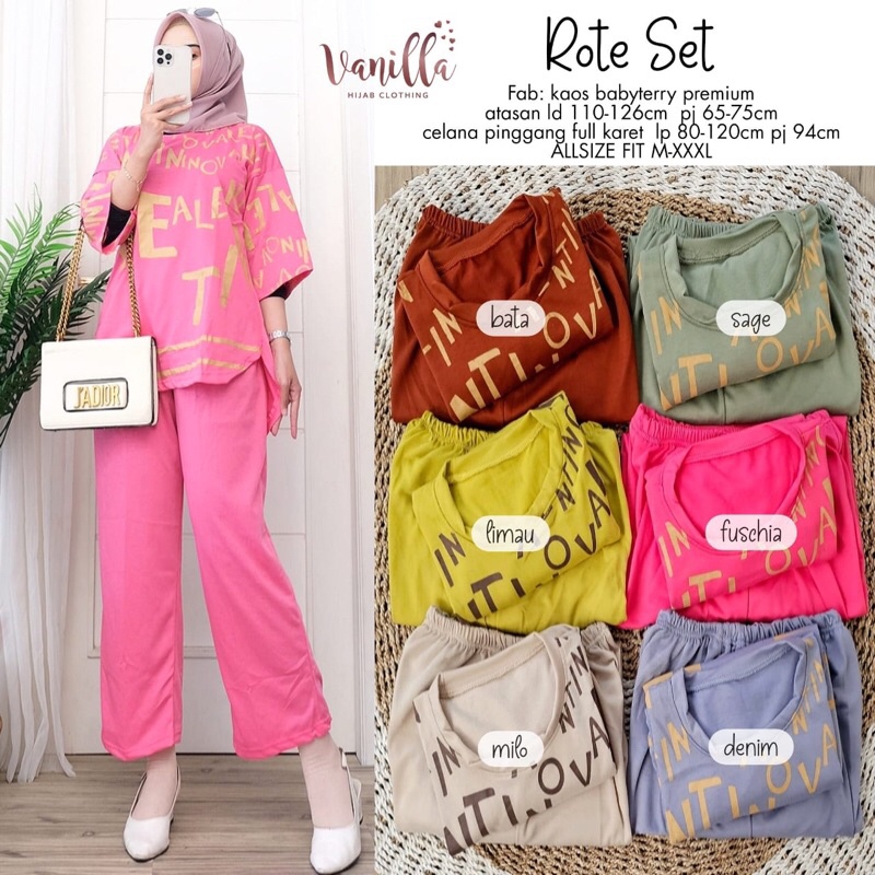 ROTE SET ORI VANILLA | Kaos Babyterry