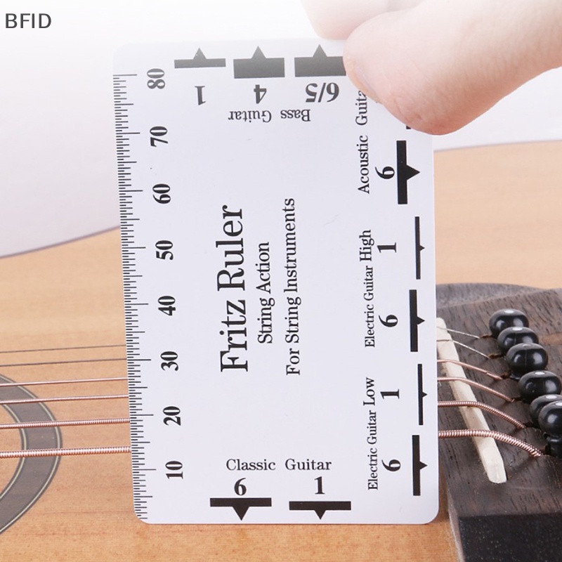 [BFID] Penggaris Leher Gitar Untuk Gitar Senar Akurat Action Ruler Portable PVC Gauge Guitar Neck Ruler [ID]