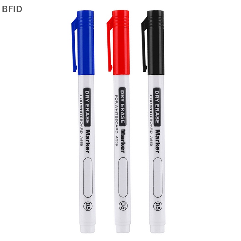 [BFID] Pena Papan Tulis Dapat Dihapus Sangat Tipis 0.5MM dry erasing pen office examination waterproof marker pen [ID]