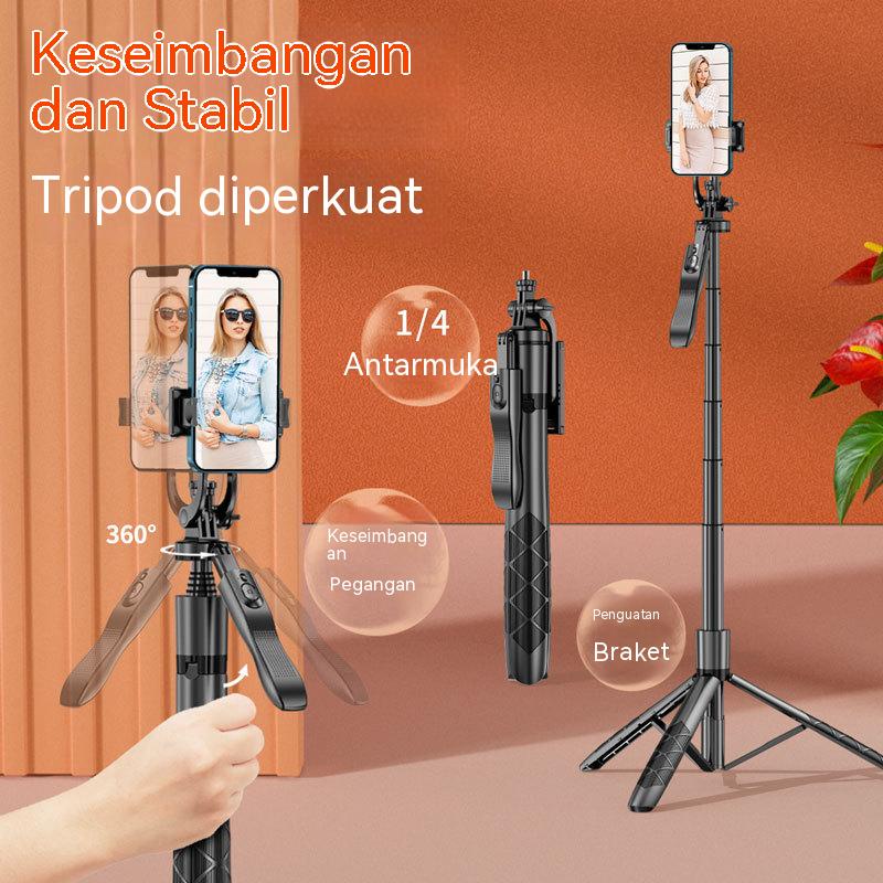 L16 Tripod Bluetooth Selfie Stick Remote Tripod HP Kamera DSLR Tongsis 1530MM dengan 1/4 Adaptor