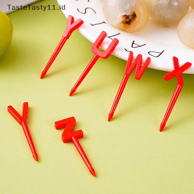 Rjmaste etnikasty naufalousehold 26huruf garpu buah kreatif anak hewan lucu buah garpu set lunch sign .