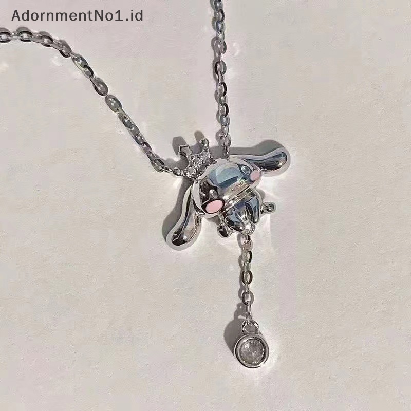 [AdornmentNo1] Cinnamoroll rumbai rantai kalung Anime kartun Fashion wanita perhiasan wanita kalung liontin dekorasi gadis hadiah ulang tahun