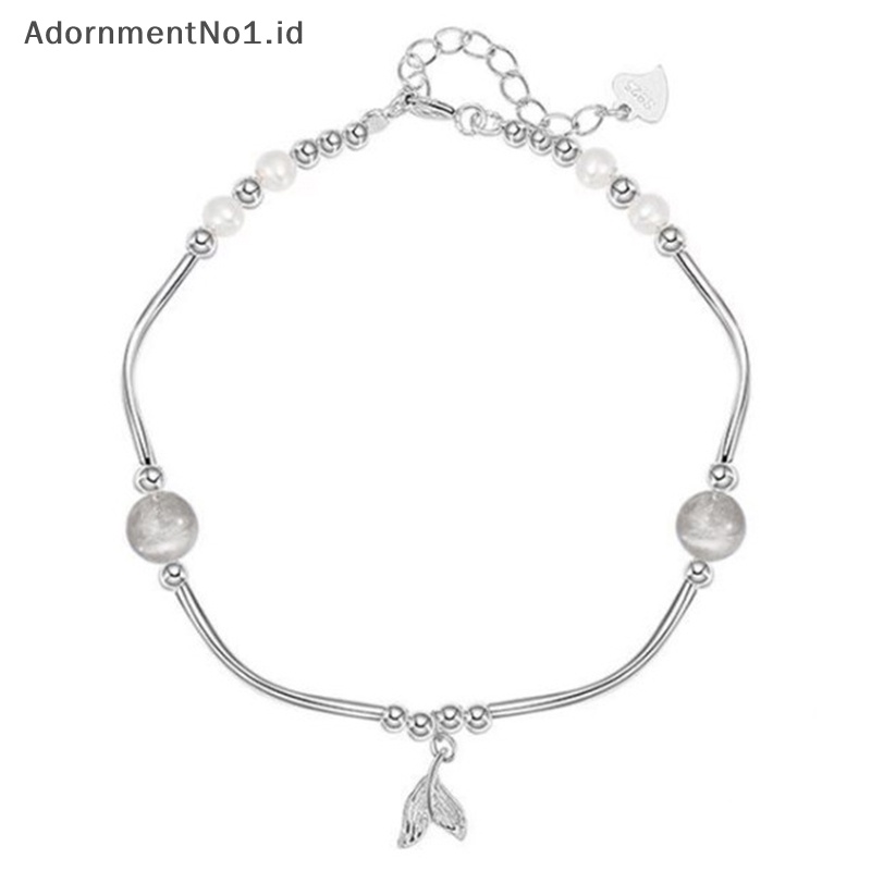 [AdornmentNo1] Fishtail gelang cincin Mobius perempuan Bracelet Ins desain ceruk ringan Moonlight batu Bestie gelang angin dingin