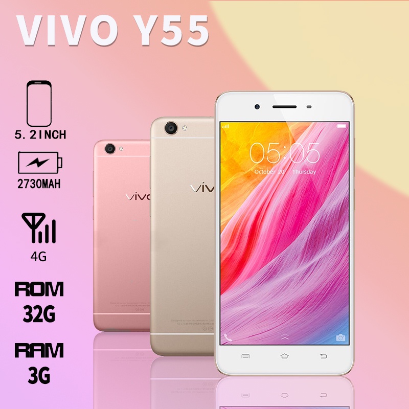 hp vivo y55 ram 3/32GB 4G LTE Dual Sim Android Smartphone murah Garansi Toko