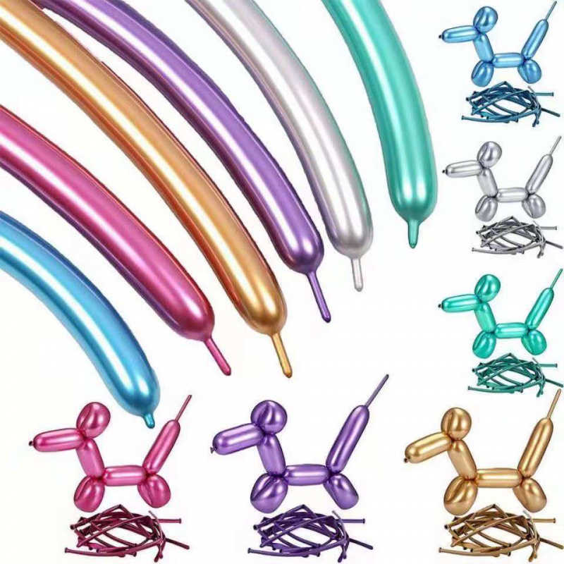 AVVET BALON TWIST BALON PANJANG BALON LATEX TWIST CHROME