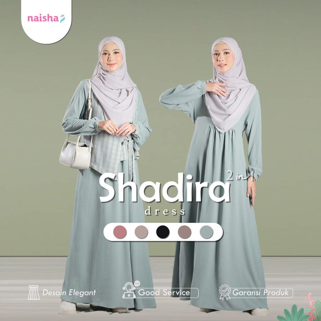 NAISHA OFFICIAL - Shadira Dress | Dress with Korean Vest