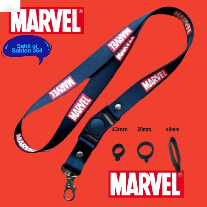 

BEST SELLER Tali Lanyard MARVEL PREMIUM gantungan kunci/gantungan id/gantungan pod card COD