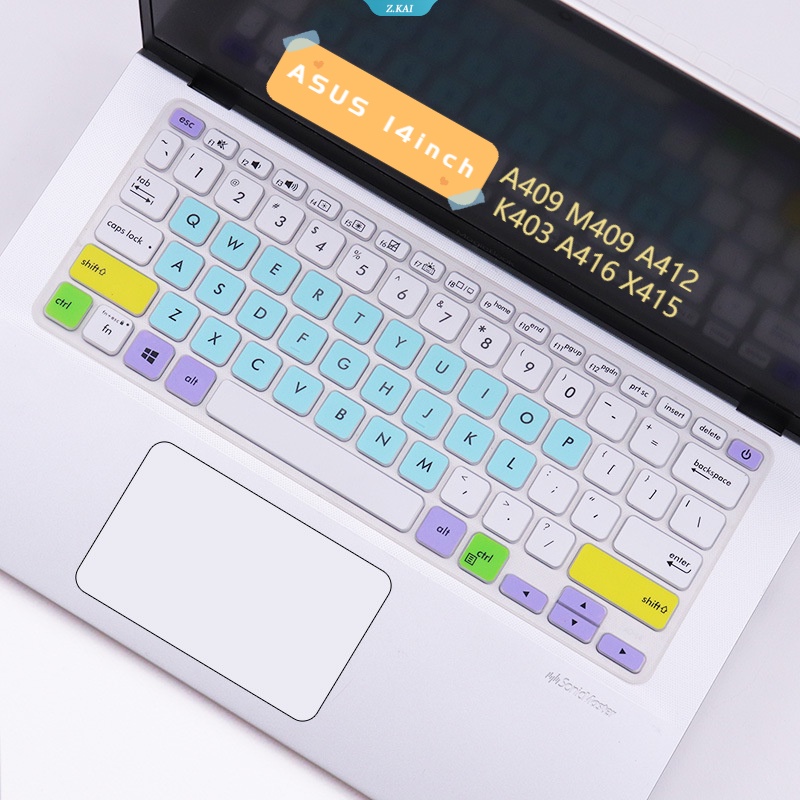 Cover Keyboard ASUS 14inci Komputer Untuk A409 M409 A412 K403 A416 X415 Lembut Dan Nyaman Silikon Pelindung Kulit Film TPU Clear Film Silicone Protective Sleeve [ZK].