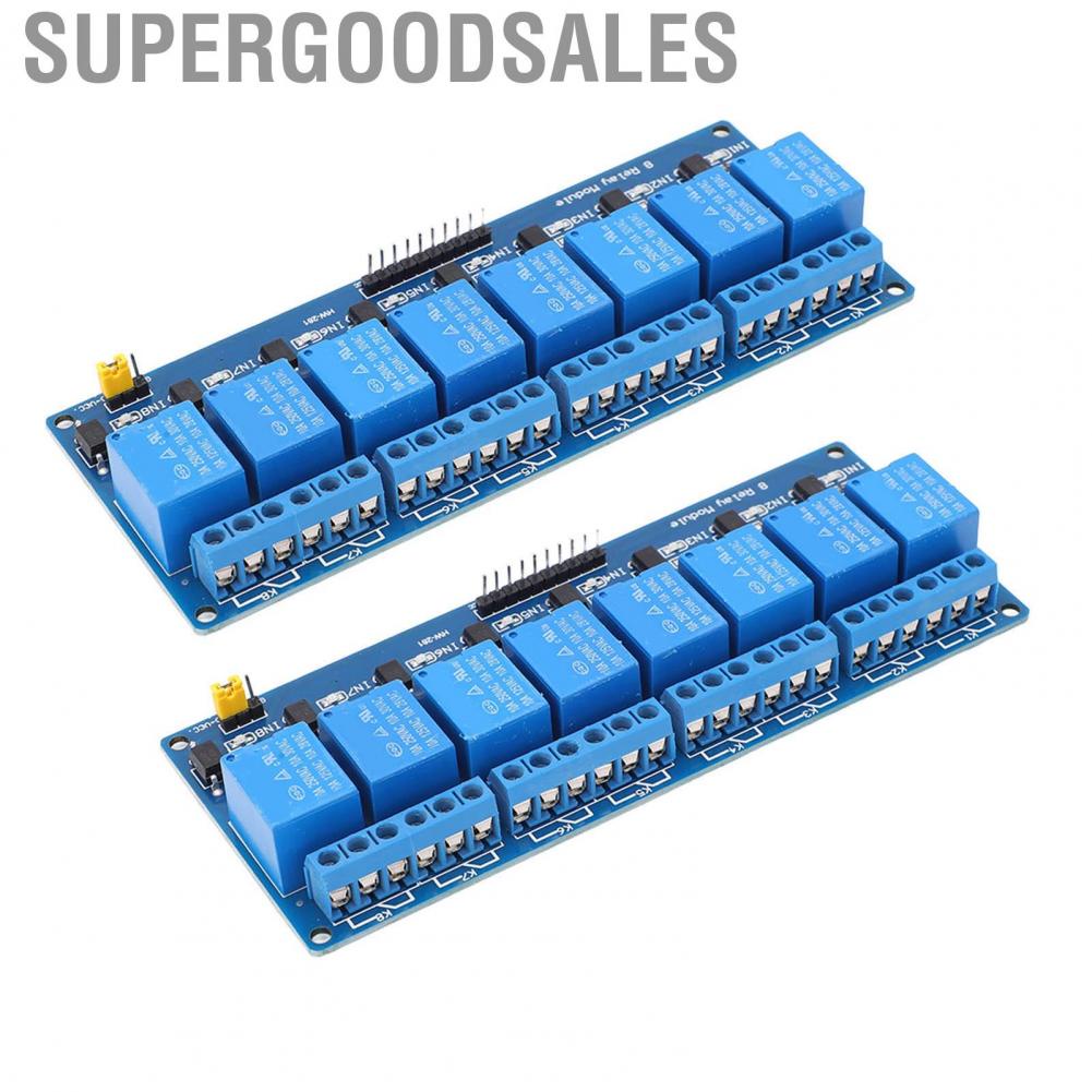 Supergoodsales Relays Board  Wide Application 8 Channel Relay Module Optocoupler Isolation for PIC AVR 51