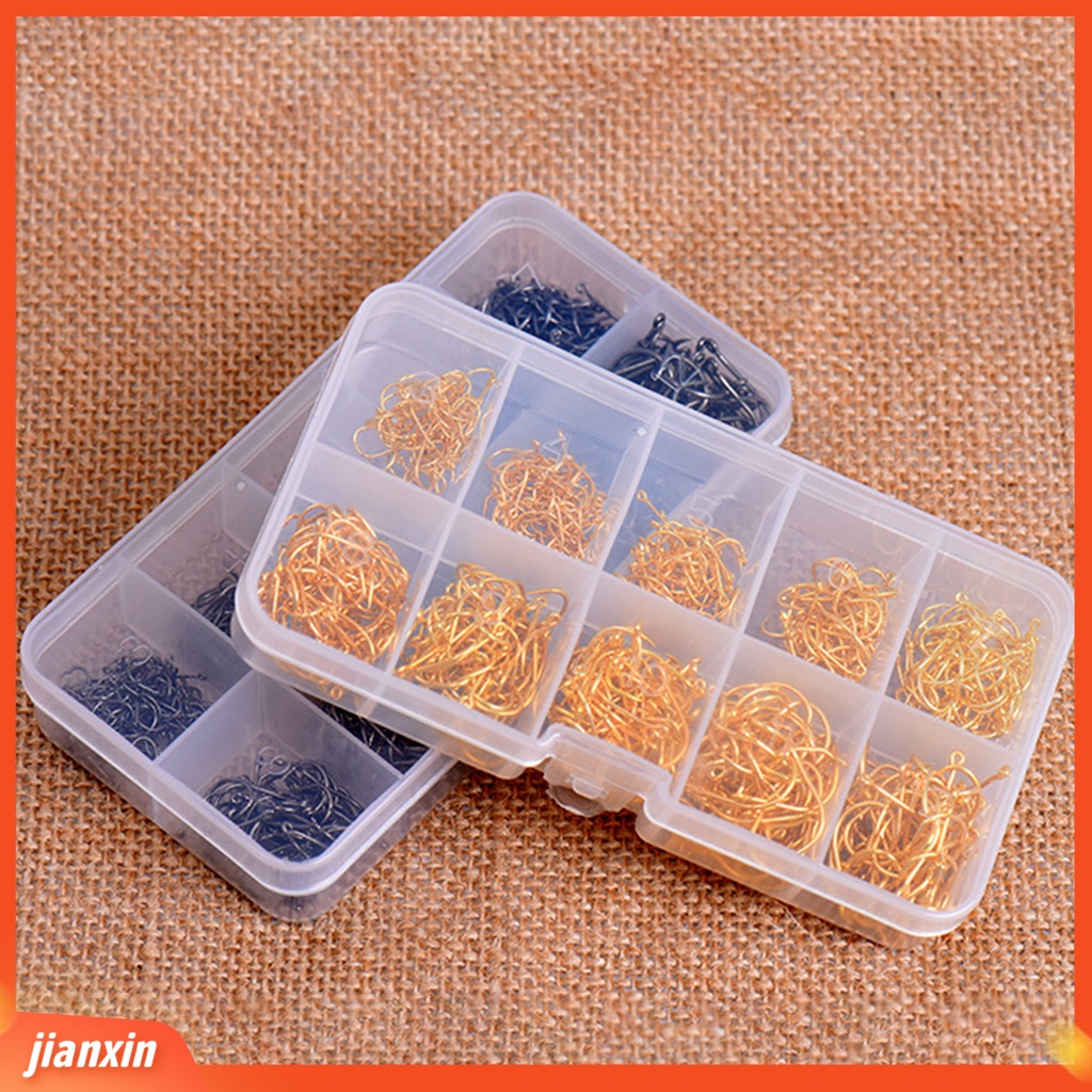 (In Stock) 600 Pcs 3-12 Memancing Kait Tajam Dengan Lubang Anti Karat Jumlah Besar Portabel Menangkap Ikan Mini Tahan Aus Baja Karbon Tinggi Berduri Kait Peralatan Memancing