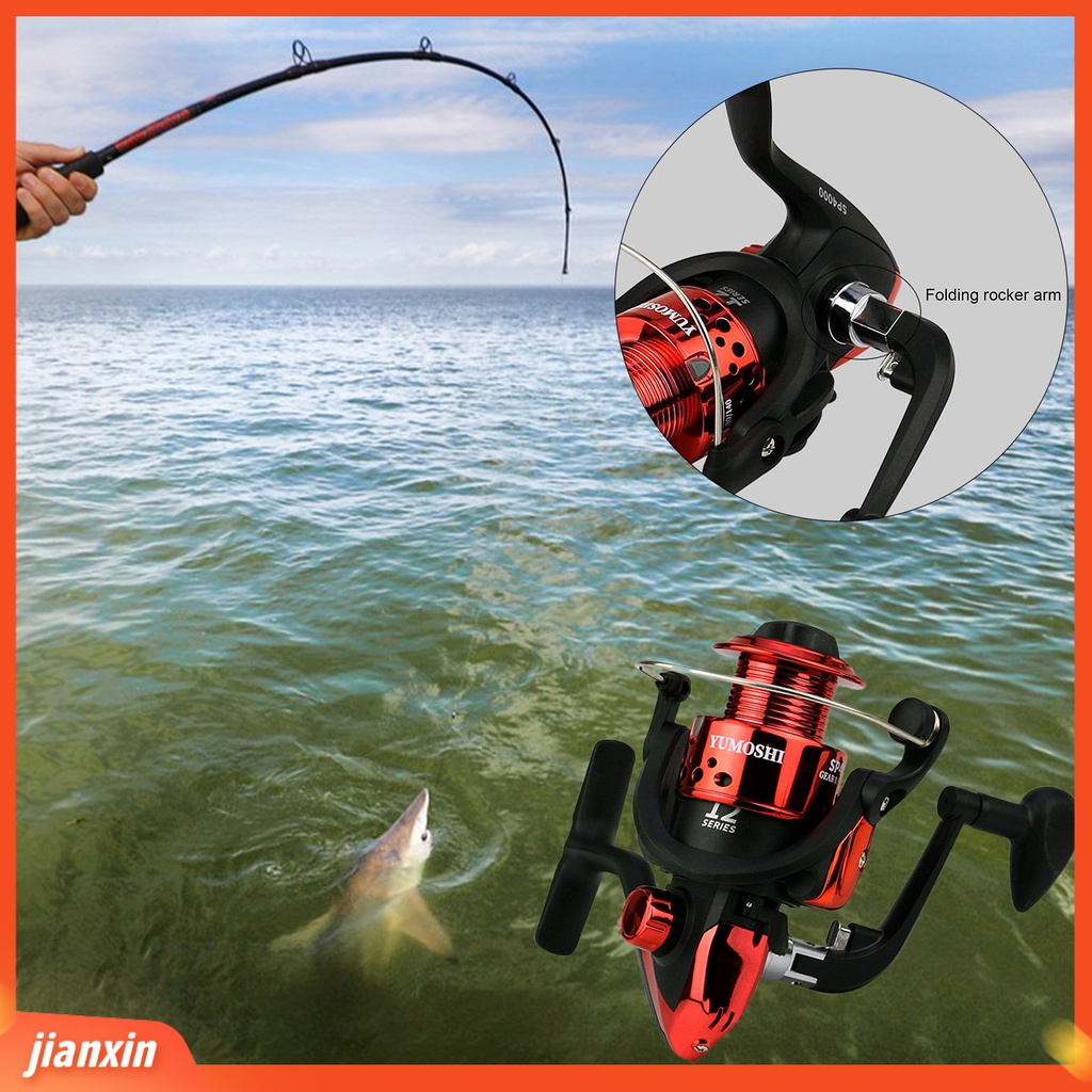 (In Stock) Spinning Reel Kuat Dan Kokoh Nyaman Kekuatan Tinggi Tahan Air Compact Alat Pancing Anti Retak Operasi Sederhana Portable Sea Fishing Wheel Untuk Memancing Malam Hari