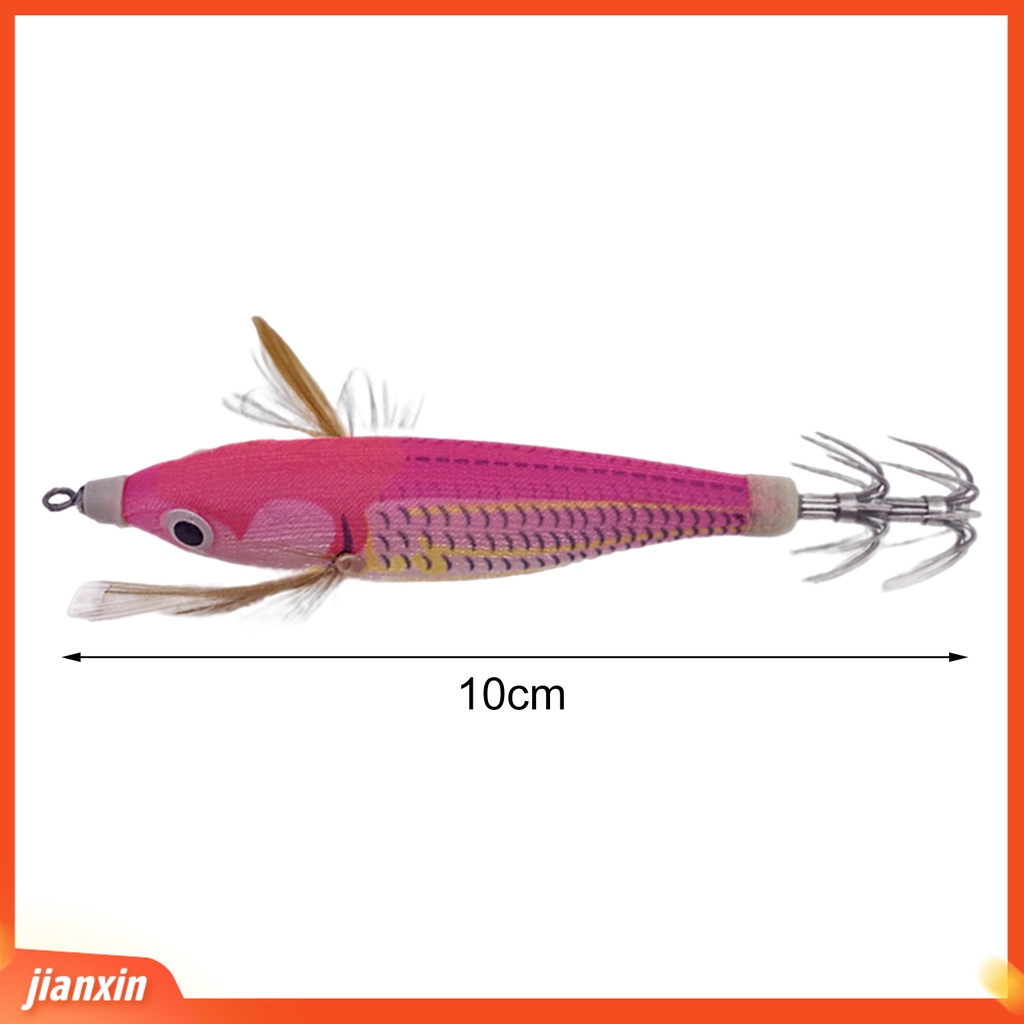 (In Stock) 10cm /10g Umpan Pancing Penembus Kuat Menggoda Tajam Bercahaya Udang Cumi Jig Umpan Pancing Untuk Pecinta Memancing