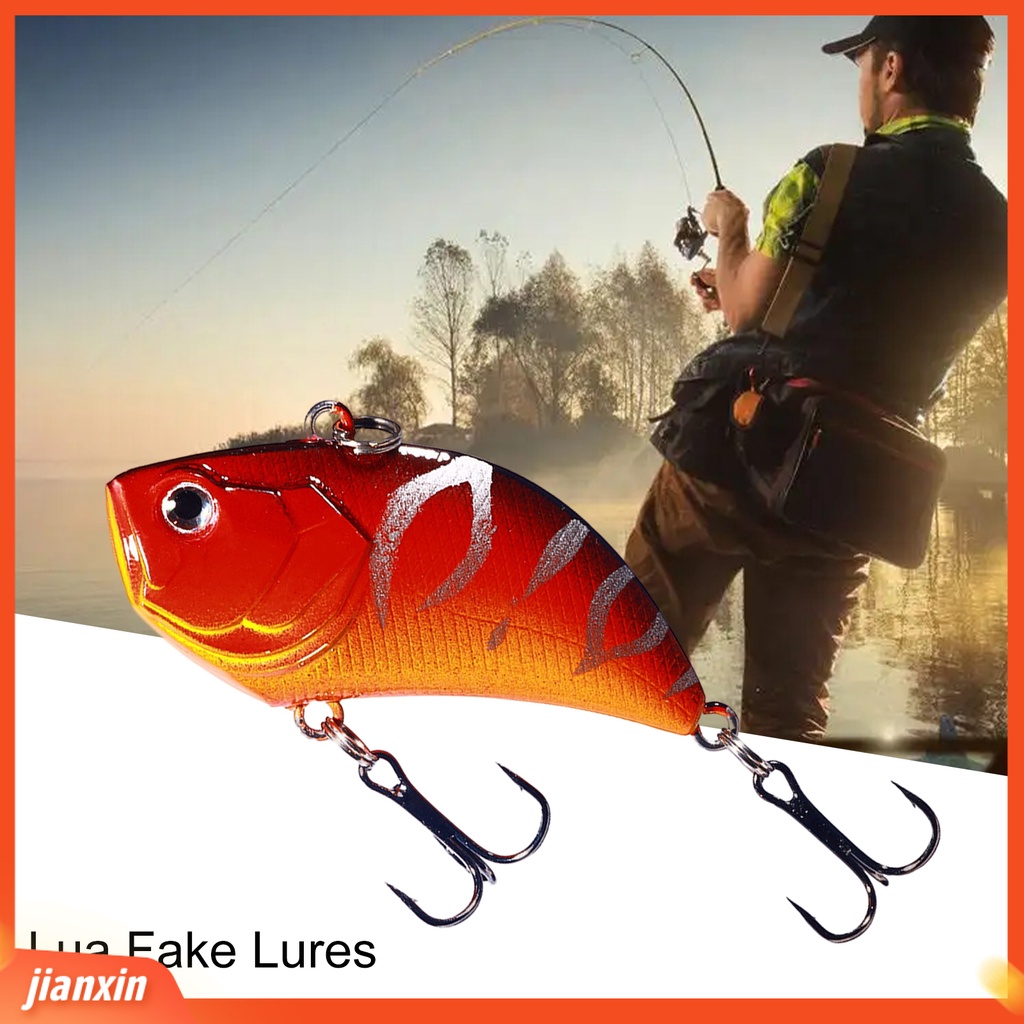 (In Stock) 5.4cm /13g Umpan Pancing Simulasi 3D Fisheye Getaran Spinner Kait Tajam Mencegah Pelarian Bass Laut Profesional Memancing Umpan Buatan Umpan Keras Fishing Tackle
