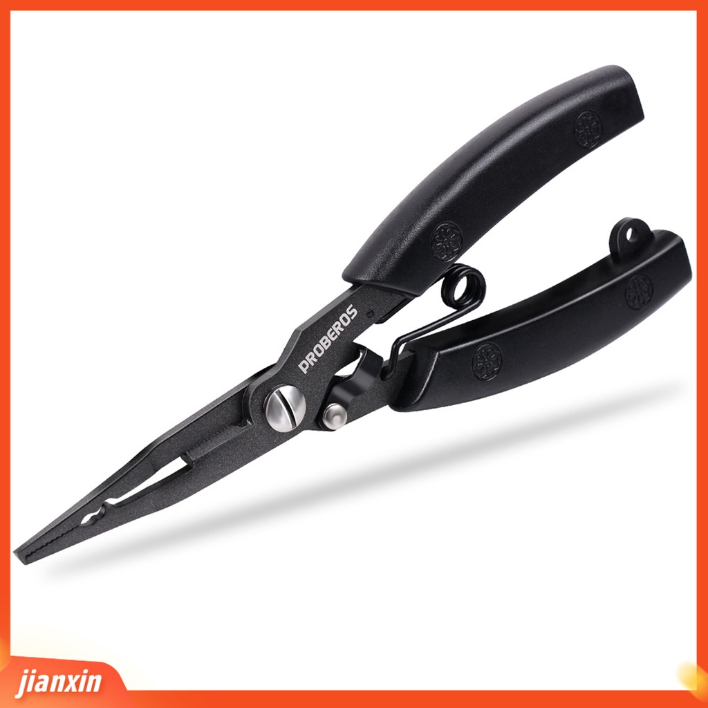 (In Stock) Memancing Lure Tang Anti-slip Ergonomics Handle Cozy Grip High-Hardness Multifungsi Pemotong Manual Paduan Aluminium Memancing Kawat Kontrol Lure Tongs Perlengkapan Memancing