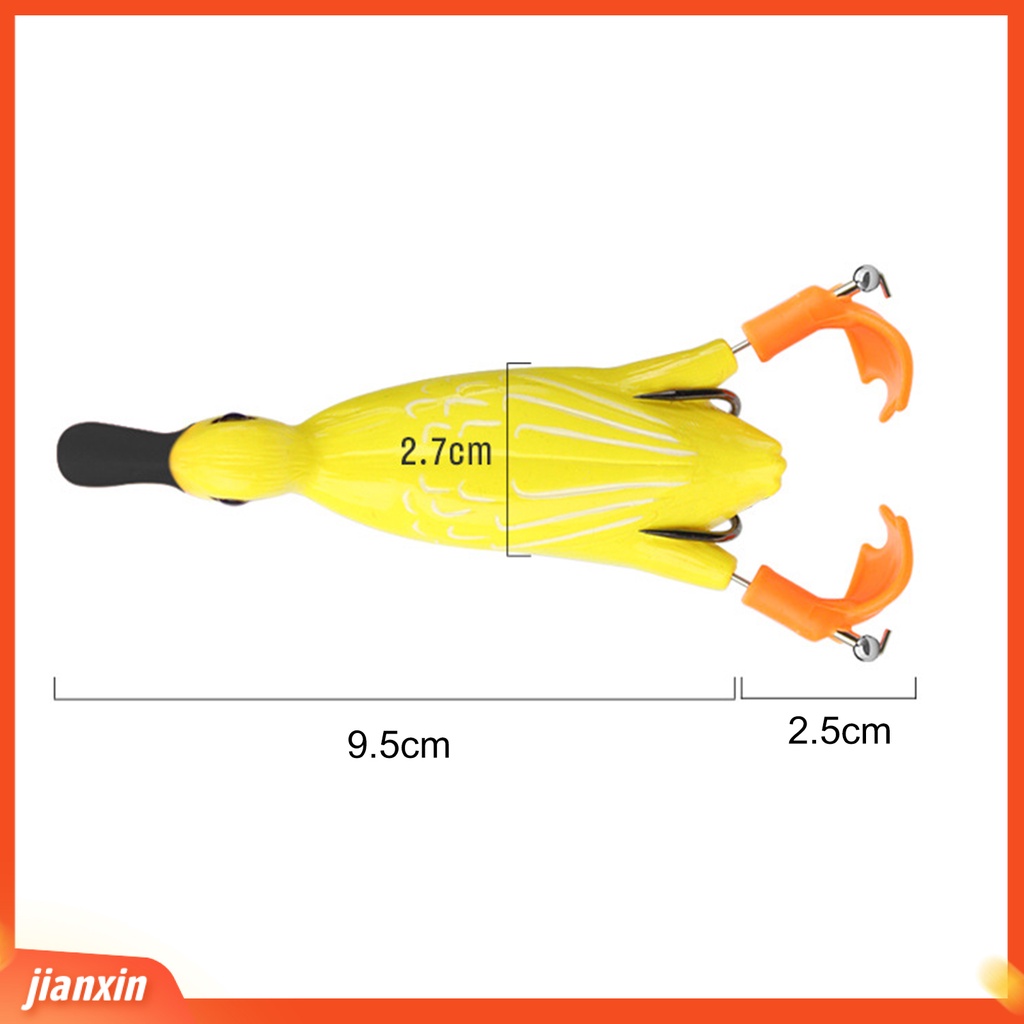 (In Stock) 10.5g 9.5cm Umpan Pancing Bebek Baling-Baling Ganda Silikon Mengambang Rotary Lembut Bionic Lures Untuk Pecinta Memancing
