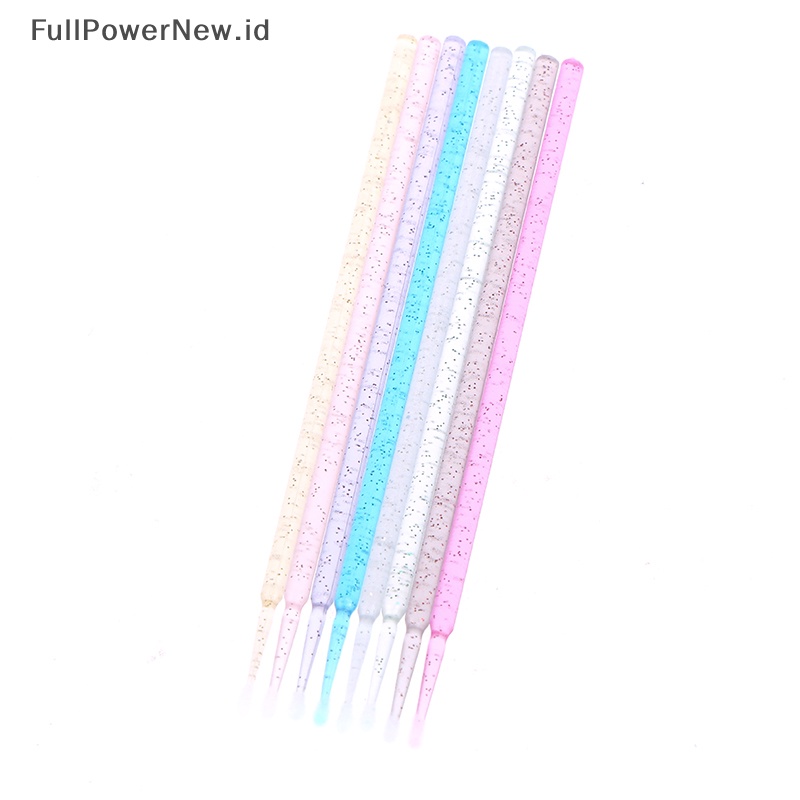 Power 100pcs Sikat Bulu Mata Kristal Maskara Wands Aplicator Alat Ekstensi Bulu Mata ID