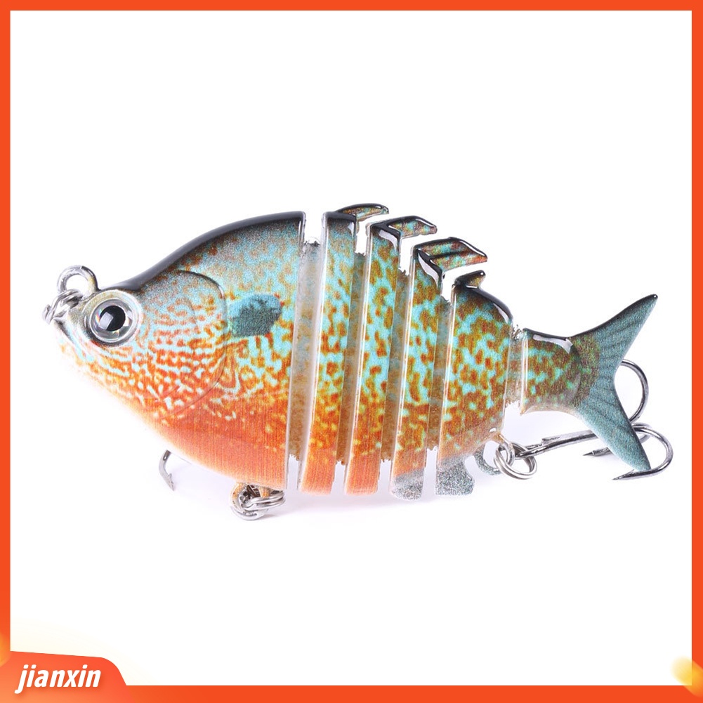 (In Stock) 6.35cm 8g 6bagian Buatan Memancing Umpan Wobbler Ikan Renang Alat Tackle