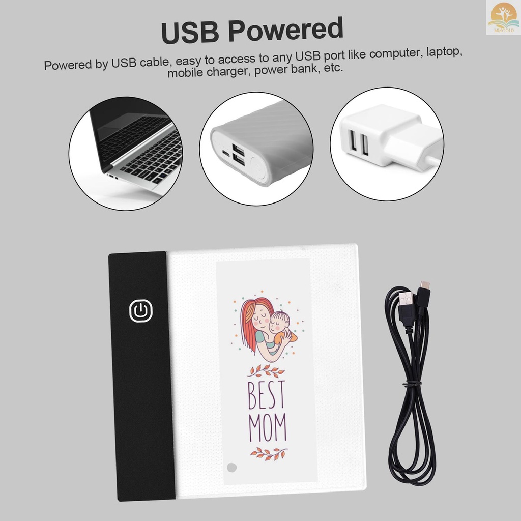 In Stock Flip Book Kit with Mini Light Pad LED Lightbox  Design with Hole 300 Sheets Flipbook Paper Binding Screws for Drawing Tracing Animation Sketching Cartoon Creation