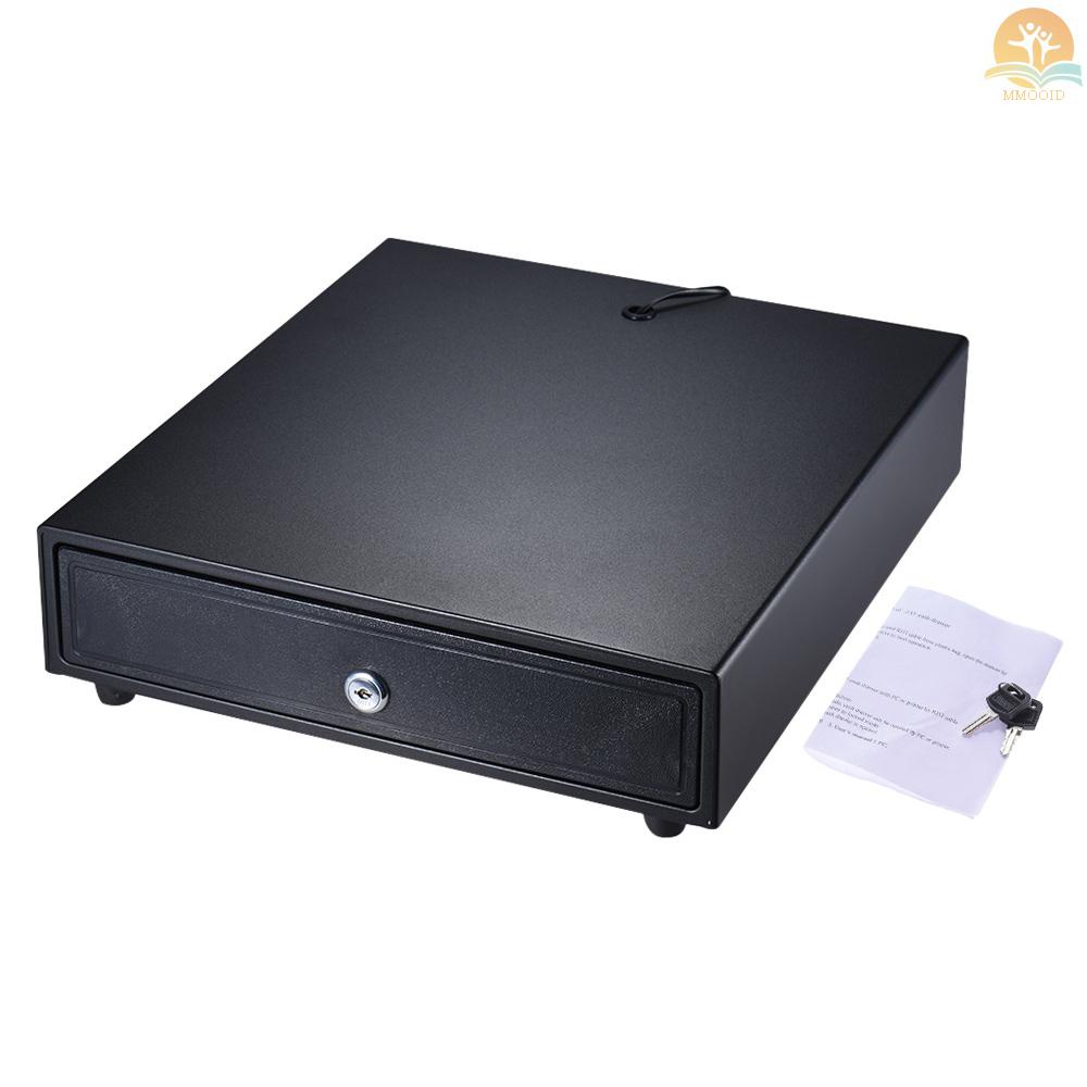 In Stock Heavy Duty Electronic Cash Drawer Box Case Storage 4tagih 5tray Koin Support Push Manual Buka Kunci-lock RJ11 Untuk Printer Epson Star POS Mesin Kasir Uang