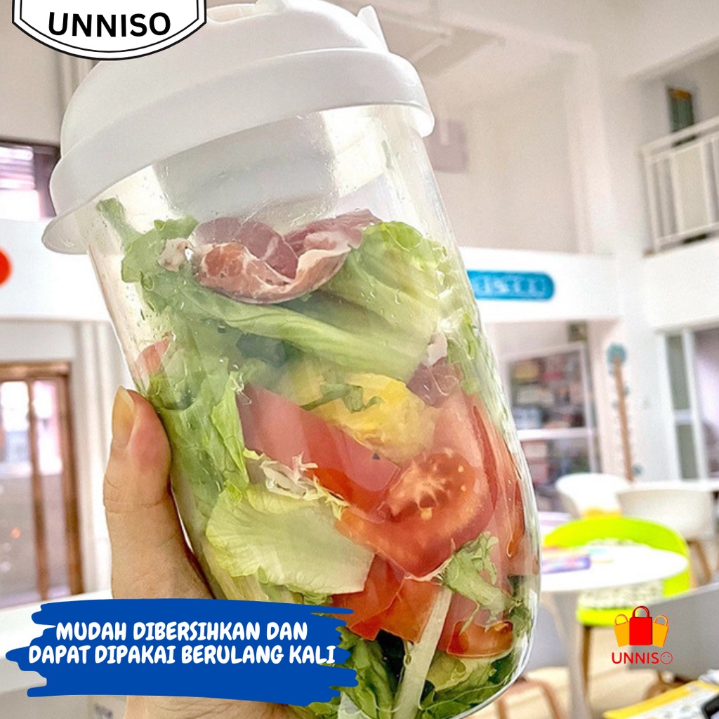 UNNISO - Mug Portable Salad Cup Multifungsi